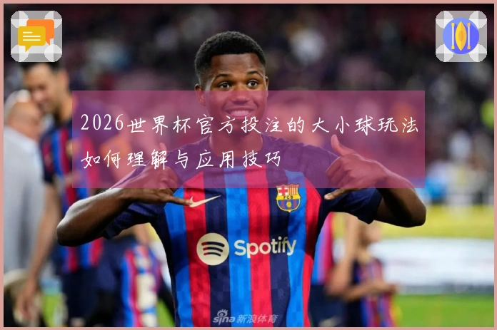 2026世界杯官方投注的大小球玩法如何理解与应用技巧