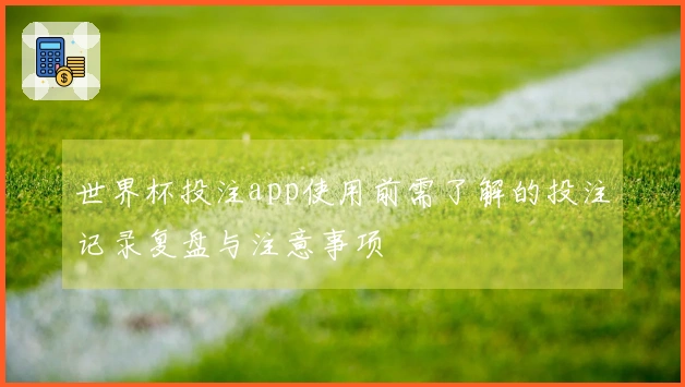 世界杯投注app使用前需了解的投注记录复盘与注意事项